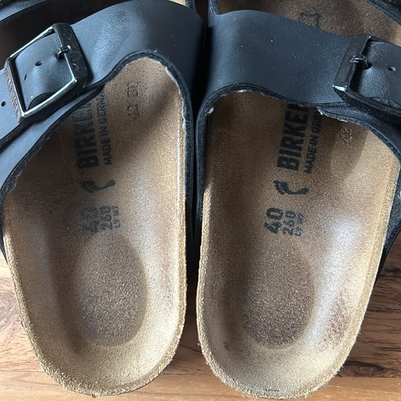 Birkenstock Arizona Black 40 EUC - Picture 4 of 4